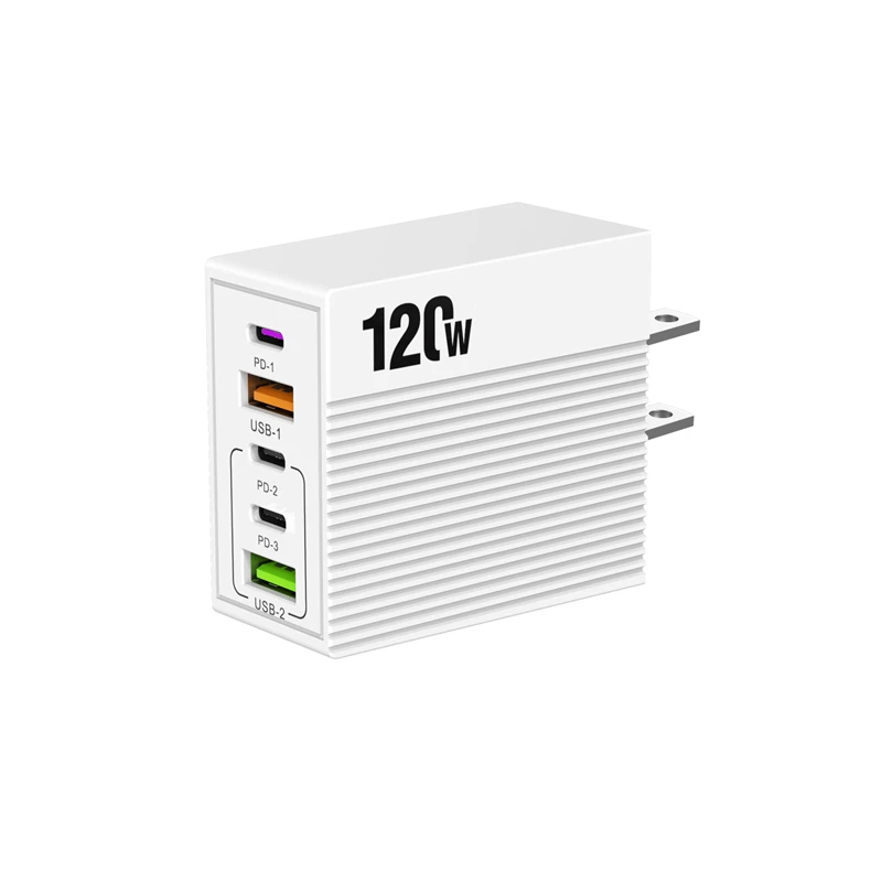 Xiaomi Multi Port 3PD + 2USB Зарядное устройство для мобильного телефона Сверхбыстрая зарядная головка 5 портов ЕС США Британская вилка для Samsung Iphone Tablet Новый