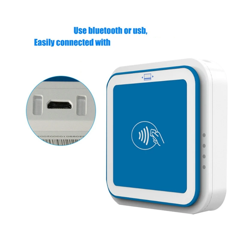 VISA 마스터 신용 카드 칩 리더 라이터, 은행 거래 블루투스 Mpos, EMV PCI POS 터미널 (I9)