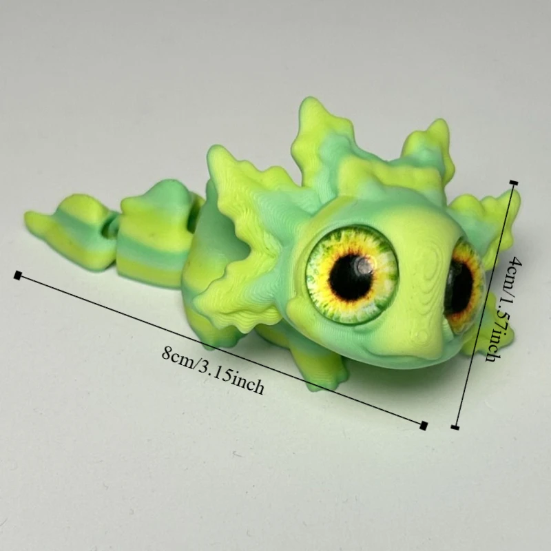 Multi-articulação design impressão 3d figuras newt peças móveis simulação olhos simulação olhos figuras 3d impresso desenhos animados