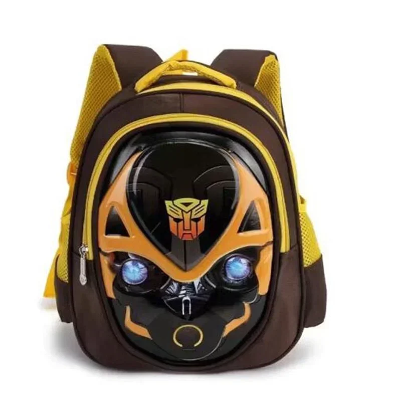 Disney Children\'s Schoolbag Captain America Teen Girl Schoolbag Iron Man Bumblebee Pattern Marvel Hero Schoolbag Boy Gift