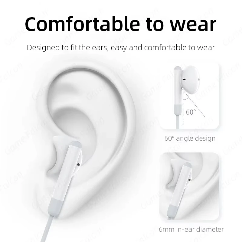HiFi-hoofdtelefoon in-ear stereo-oordopjes Type-C 3,5 ملم يتخبط لهاتف Apple iPhone 15، Samsung Xiaomi iPad Bedrade Bluetooth-oo