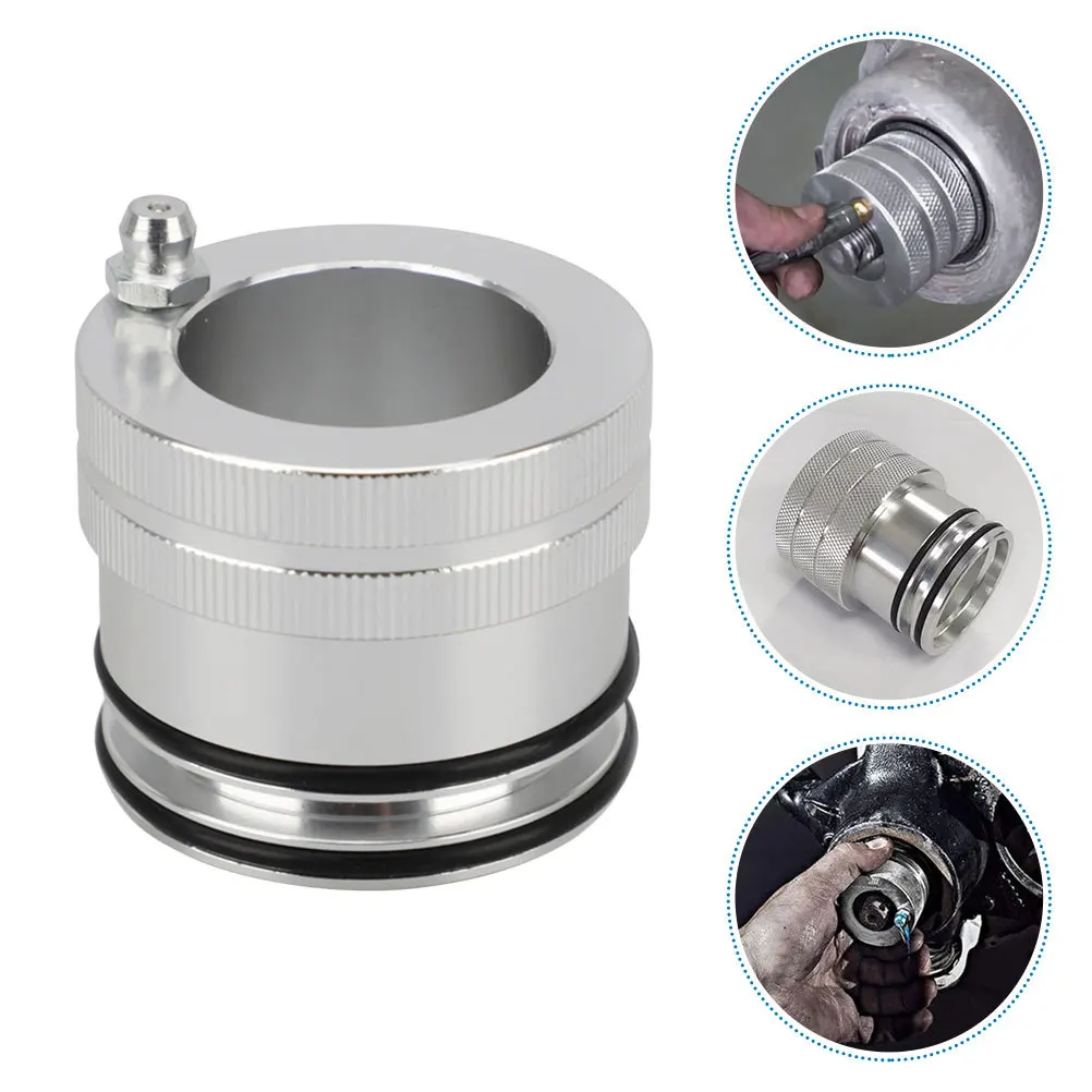 

44Mm Wheel Bearing Greaser Tool Easy Install Metal Grease Injector for Vehicles Bearing Greaser Tool Wheel Accessory