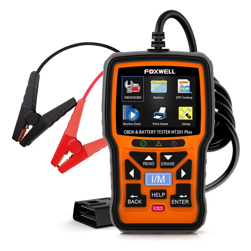 NT301 PLUS OBD2 Fault Scanner 12V Battery Tester Engine Code Reading