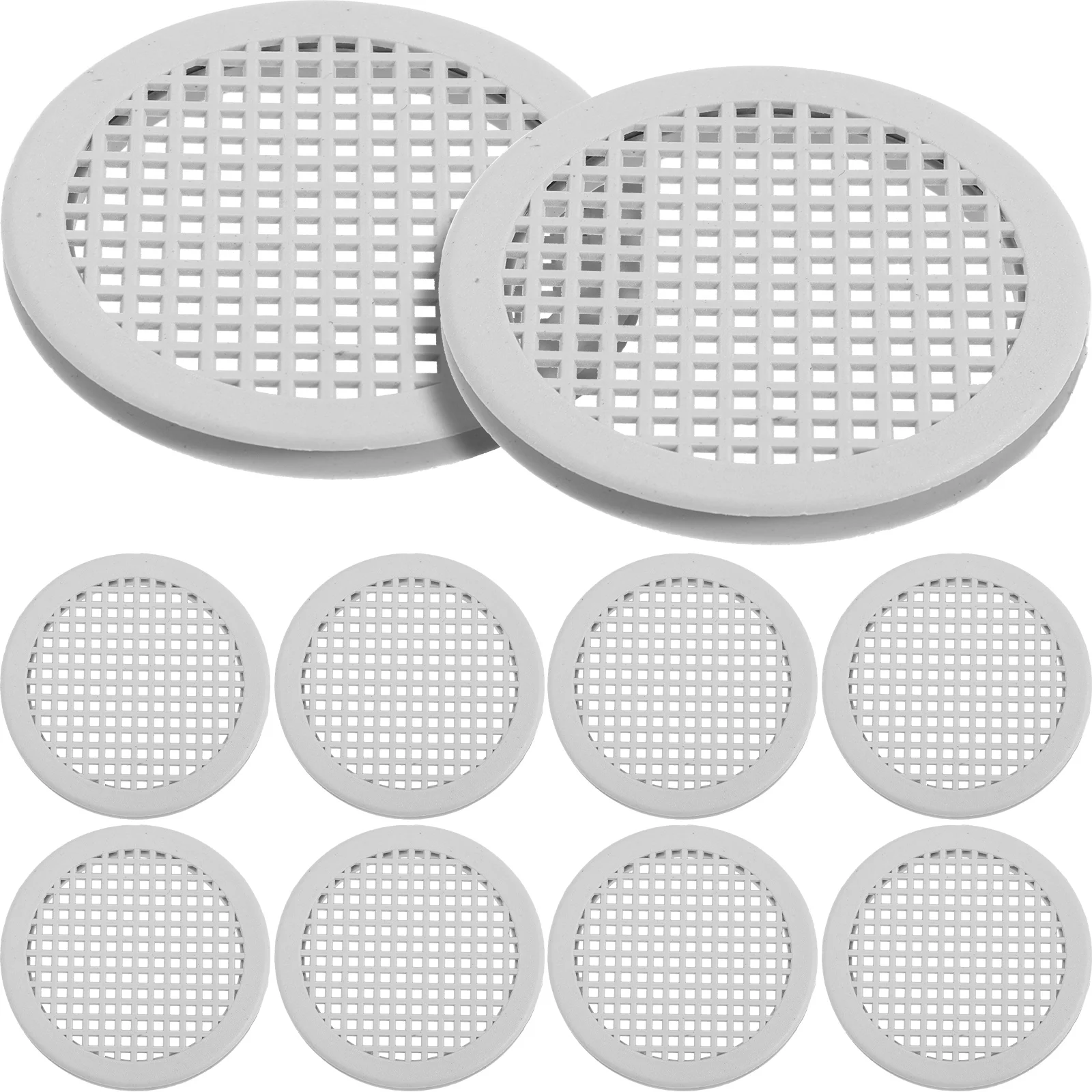 15 Pcs Cabinet Air Mesh Grill Cover Soffit Vent Screen Louvers Replacement Wardrobe