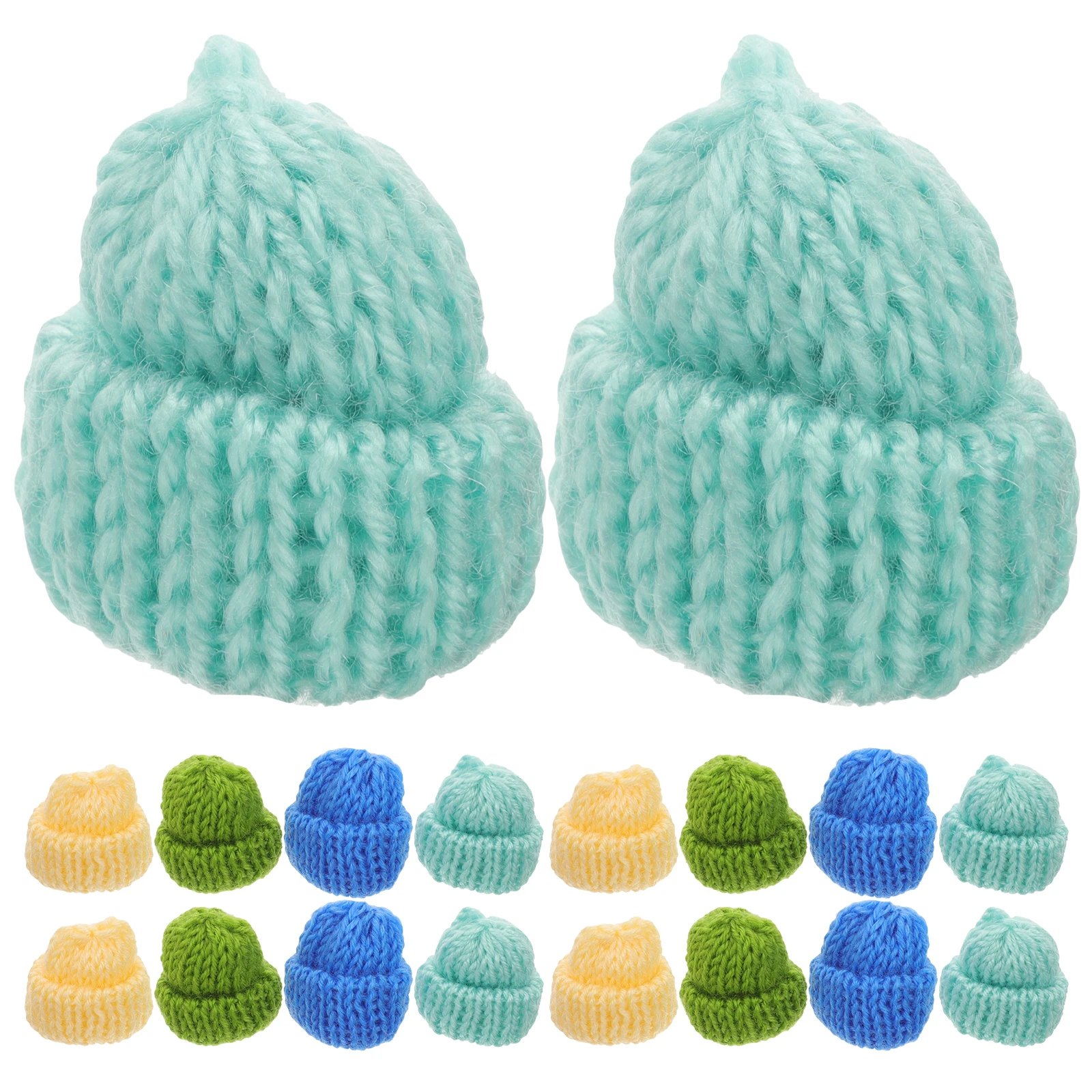 

20 PCS Mini Hat Accessories Craft Witch Hats for Crafts DIY Knitting Crochet Decor