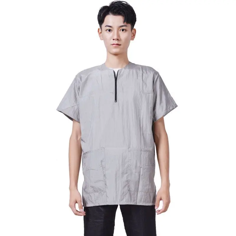 Pet Grooming Working Clothes Breathable Pet Groomer Uniforms Anti Hair Anti Static Smock Hair Salon Hairdresser Robe Color Y0518 5