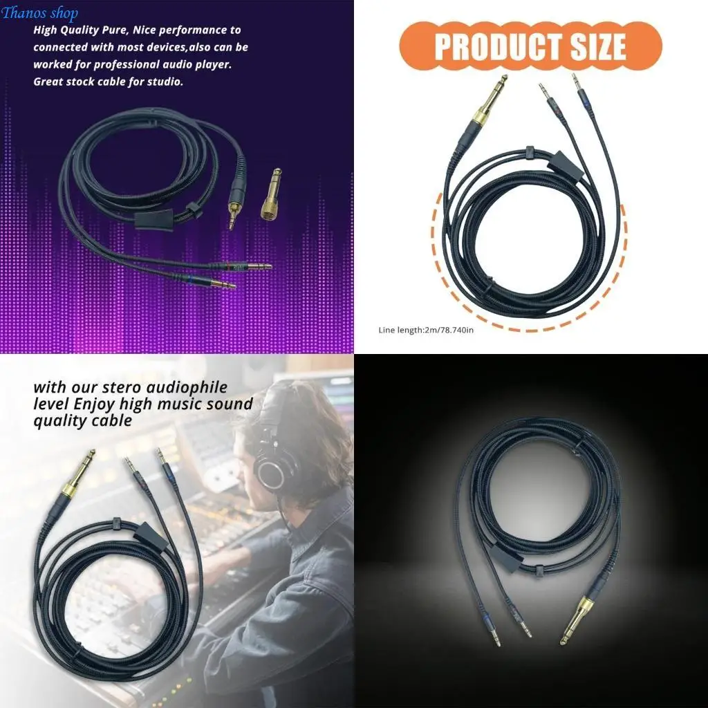 Premium Audios Cable for T1T2 D7100 Headphones Improved Ranges Cable X37A