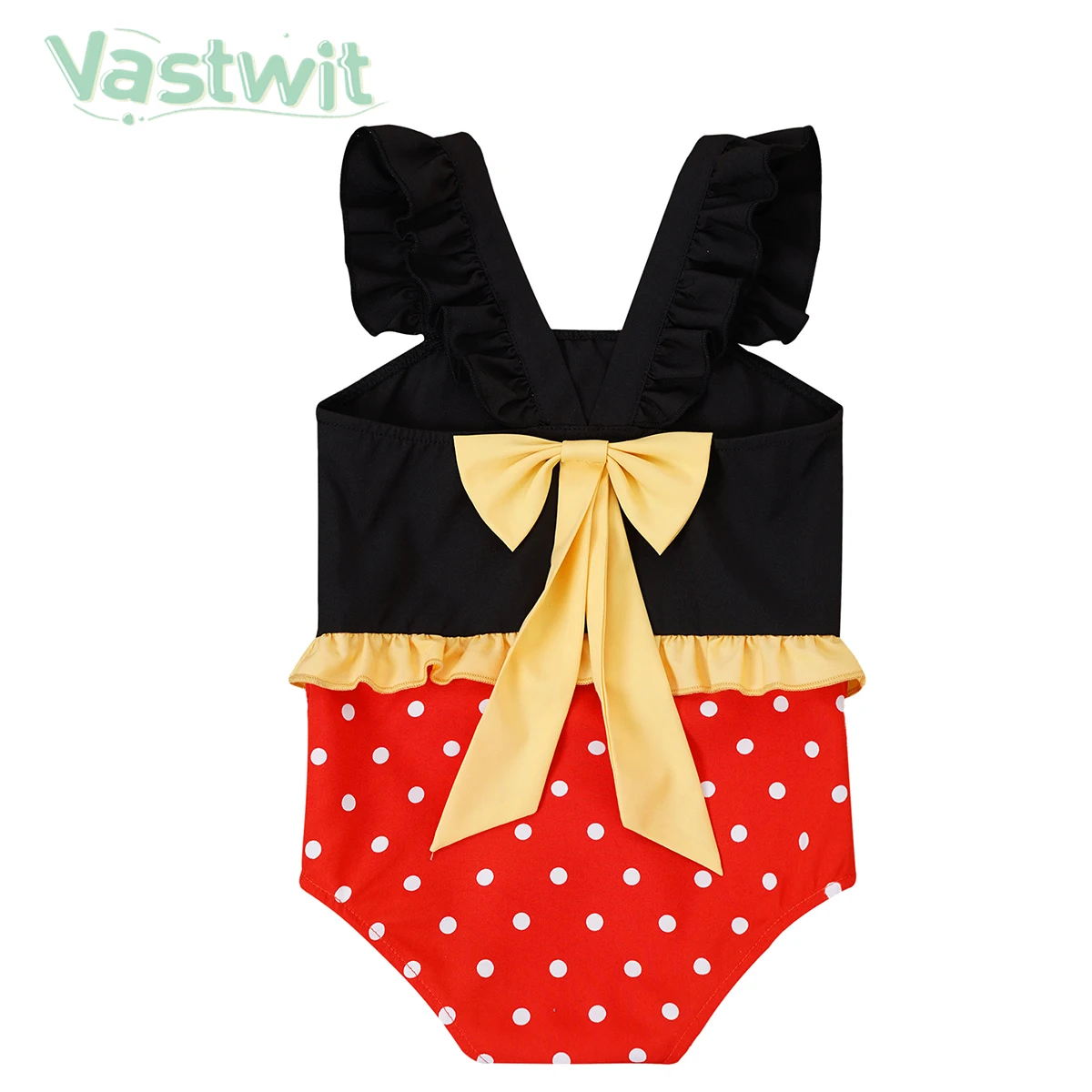 

Little Girls Sleeveless Cute Romper Backless Bowknot Polka Dots Print Summer Bodysuit Newborn Infant Baptism Birthday Costume