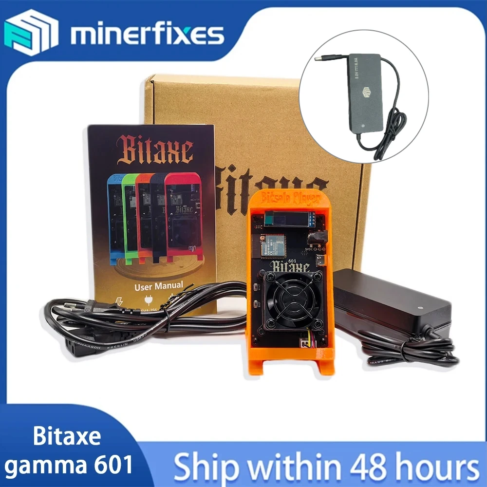 

Новый майнер Bitcoins Bitaxe Gamma 601 Cryptos Miner 1,2TH/S 18 Вт BM1370 от Antminer S21 Pro Asic Miner BTC Miners Solo Miners.