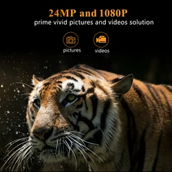 Trail Camera 24MP 1080P Wildlife Hunting Cameras Infrared Night Vision Photo Traps HC808A Wireless Surveillance Tracking Cams