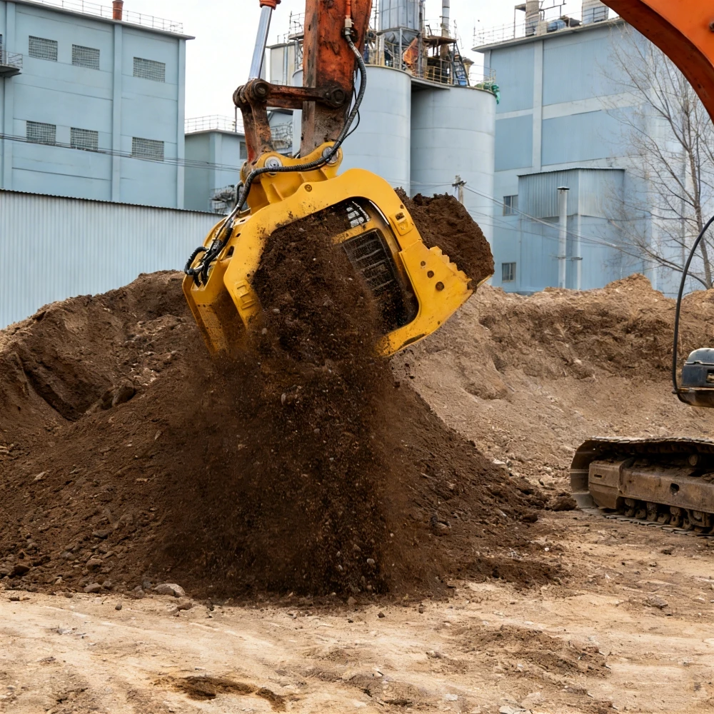 Customization Excavator Rotary Screening Bucket Sand Screening Bucket Attachment