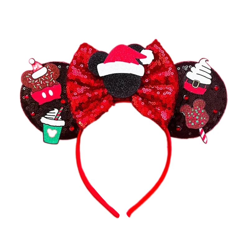 2023 Mickey Mouse Ears Headbands for Baby Girls Headband Kids Accessories Women Hair Headwear for Halloween Carnival Party