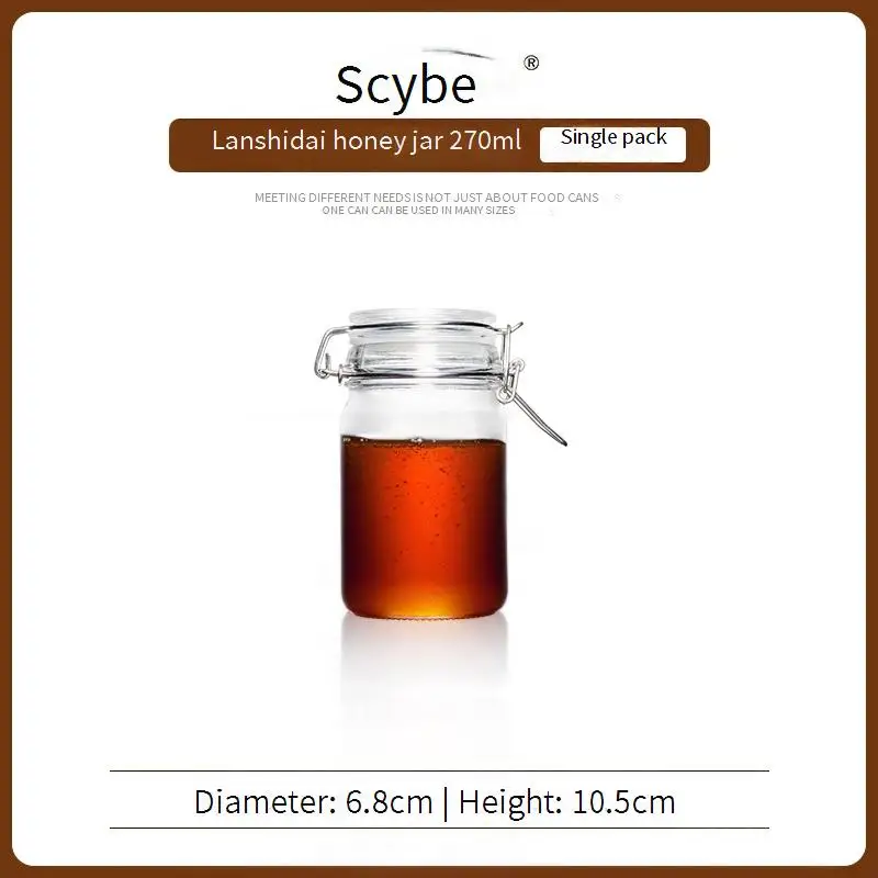 

Бутылка для меда Бытовая герметичная медовая маленькая пустая бутылка, специальная банка из пищевого стекла