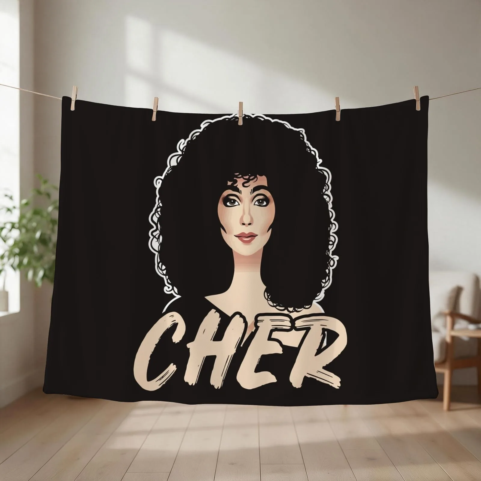 CherAmerican Singer T-shirt classique Throw Blanket Tourist Blankets For Sofas Luxury St Luxury Designer Blankets