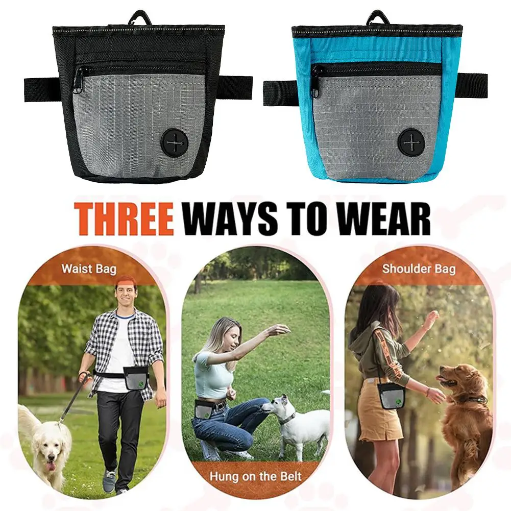 Pet Training Waist Bag Dog Training Pouch Portable Outdoor Pet Snack Food Container Puppy Snack Reward Waist Bag Dog Treat Pouch