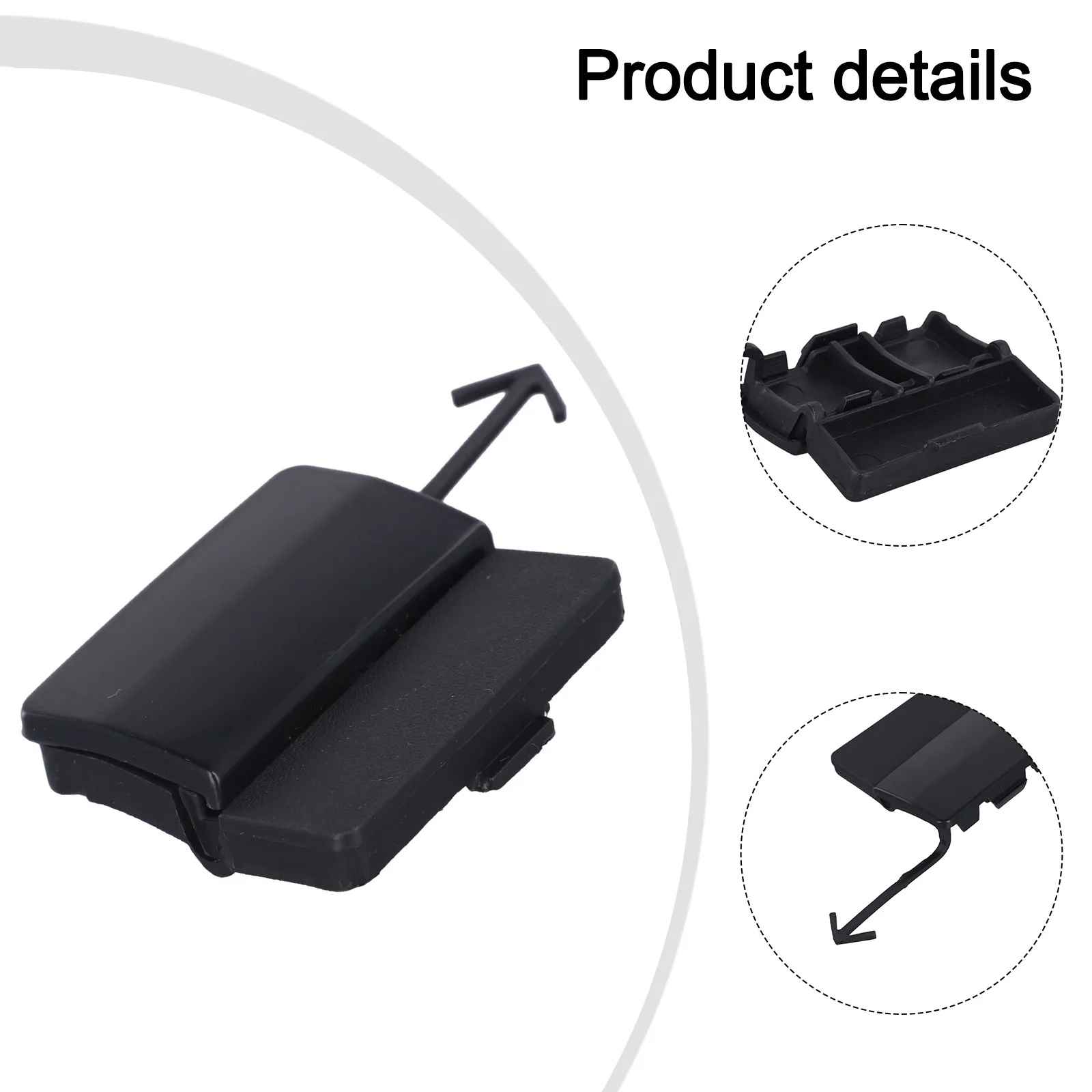 

Replacement Tow Hook Cover Unpainted Tow Hook Cover Cap 1 Piece Front Placement High Universality Fitment Vehicle Front Bumper