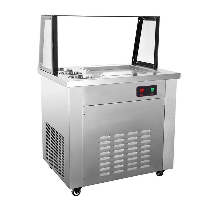 Special Rolled Ice Cream Machine for Snack Shops/milk Tea Shops/very Popular Fruit Yogurt Stir-fried Ice Cream Machine