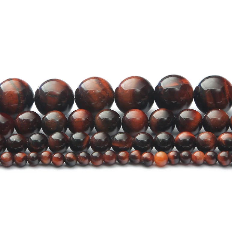 

Natural Stone Beads Red Tiger Eye Round Loose Beads DIY Beads Bracelet Earrings Necklace Jewelry Making Necklace Accessories