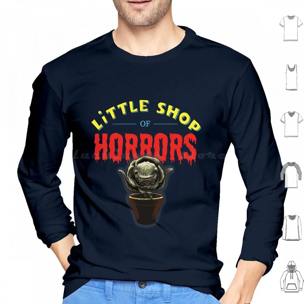 

Little Shop Of Horrors ( 1986 ) Hoodies Long Sleeve Little Shop Of Horrors 1986 Movie Video Film 80s Friggsakes