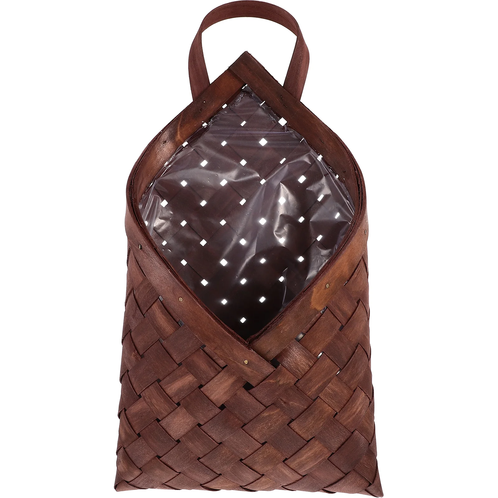 

Wooden Wall Flower Basket Kitchen Organizer Hanging for Storage House Plant Pots