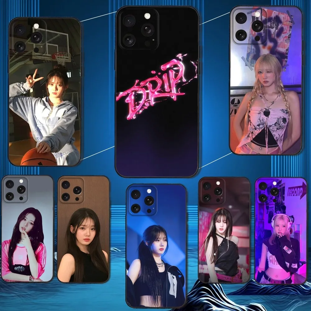 

B-BabymonsterS D RIP Phone Case For iPhone 16,15,14,13,12,11 Plus,Pro Max,XS,X,XR,SE,Mini,8,7,Soft Silicone Black Cover