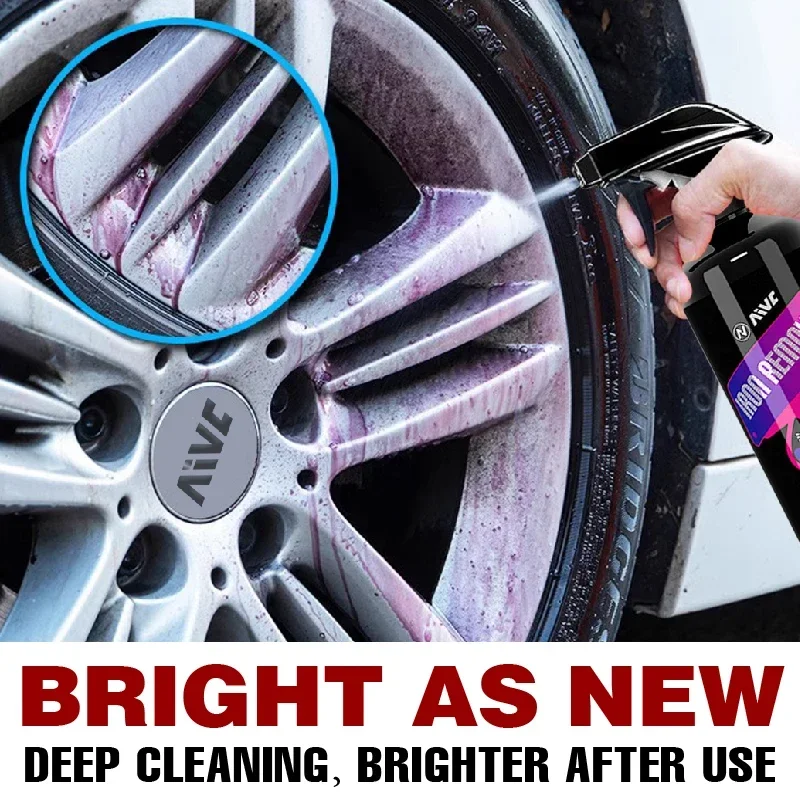 Iron Remover Car Iron Remover Spray for Car Detailing Wheels Metal Cleaner and Conditioner for Car Rust Remover Deep Cleaning