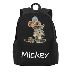 Vintage Mouse Mickey Friends Women Backpack 3D Print Classical Children School Bag Laptop Backpack Boys Waterproof Shoulder Bag