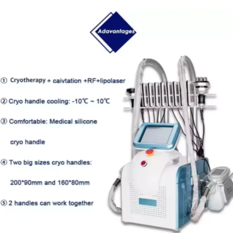 Professional Body Contouring Machine Vacuum Massage RF Cavitation Cooling Handle Beauty Equipment for Salon Spa Care