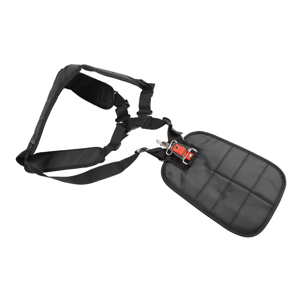 Black Adjustable Trimmer Strap Breathable Material Compatible With Trimmers Cushioned Padding Dual Shoulder Design