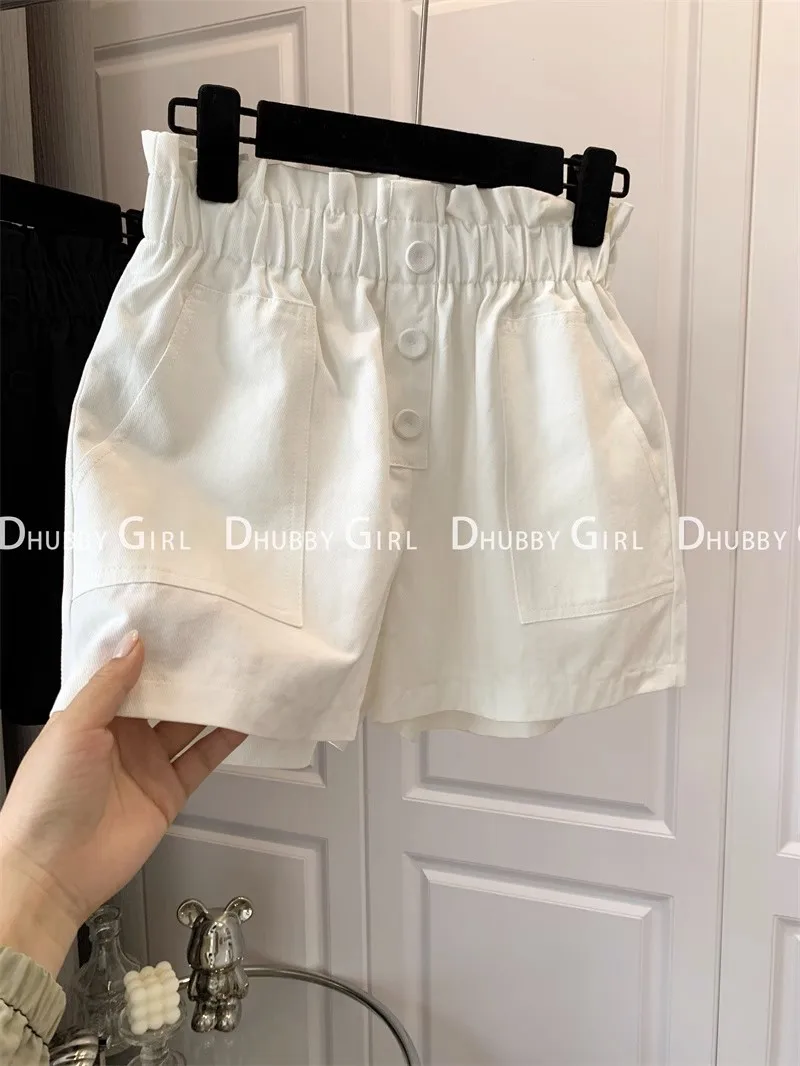 

Summer Women Casual Shorts Women Harem Ruffled High Waisted Shorts Female Elastic Short Pants