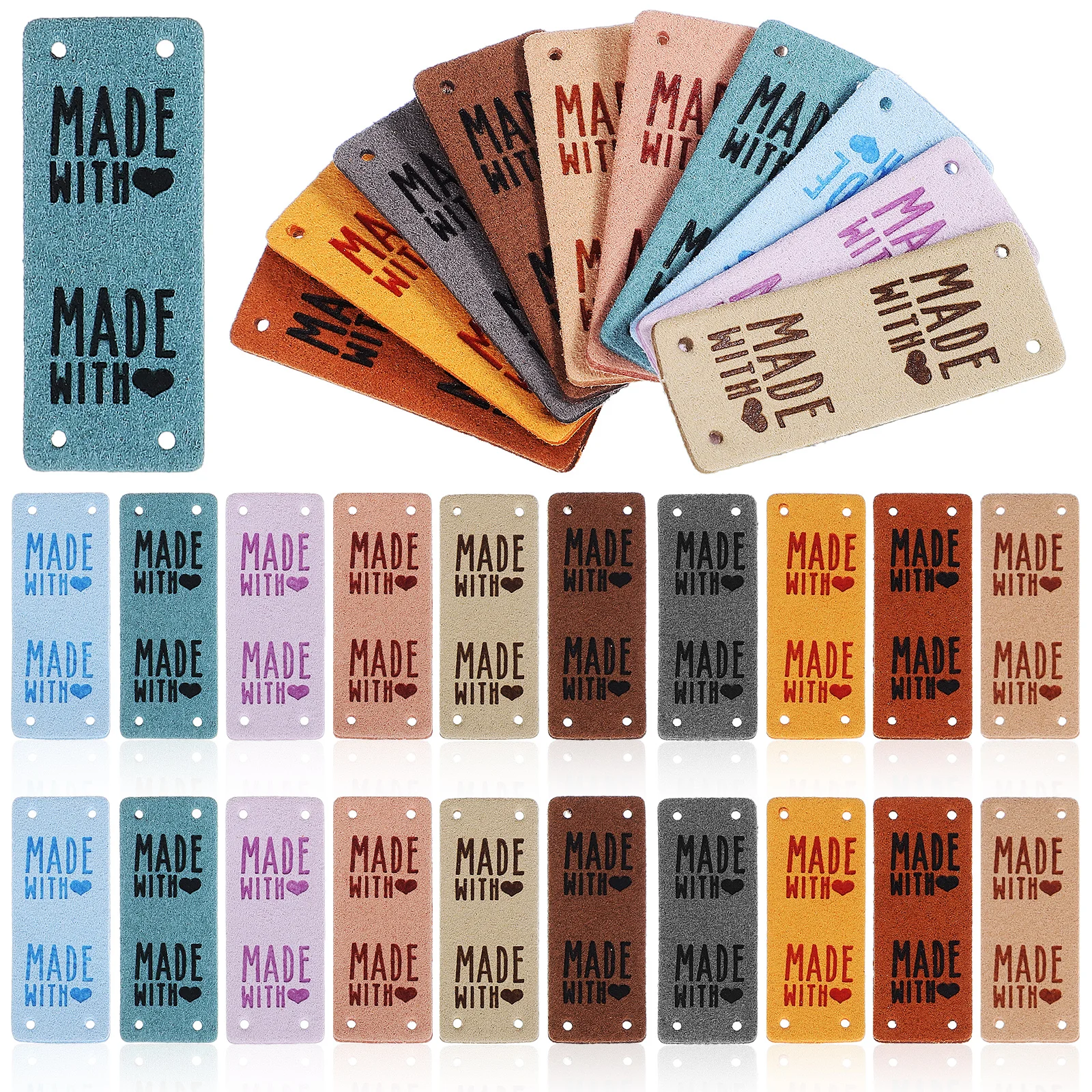 

50Pcs Tags for Crochet Items Handmade Label Clothing Tag Sturdy Craft Decoration Custom Tags for Handmade Creations
