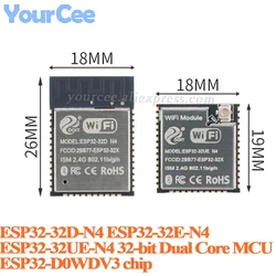 5pcs/1pc ESP32 ESP32-32D-N4 ESP32-32E-N4 ESP32-32UE-N4 32-bit dual-core Ble Wi-Fi Wireless Wifi MCU Module ESP32-D0WDV3 chip