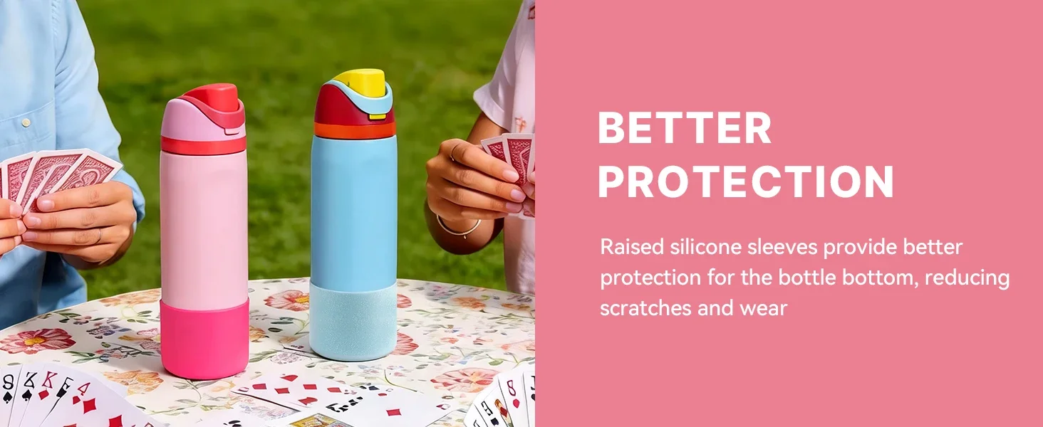 Silicone Water Bottle Boot for Owala 24 oz