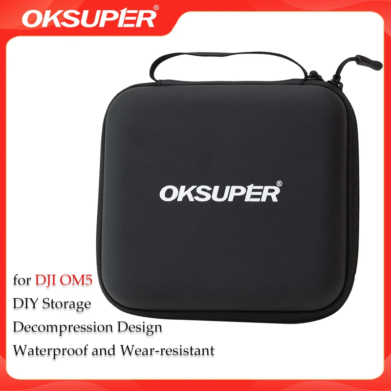 Portable Storage Bag Cable Organizer Waterproof Data Line Camera Case EVA Duricrust Airbag for DJI OM5 Photography Accessories