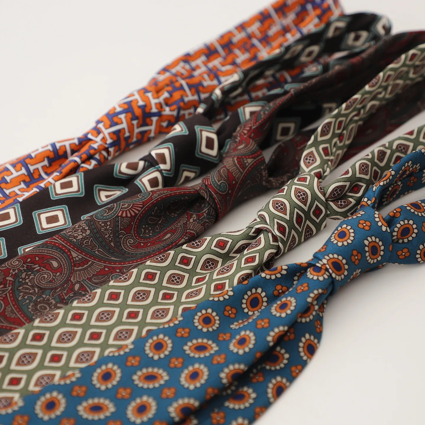 Street Style 8cm Soft Cotton Neck Ties For Men Casual Preppy Chic Dots Neckties Floral Printed Brown Striped Tie Groom Cravat