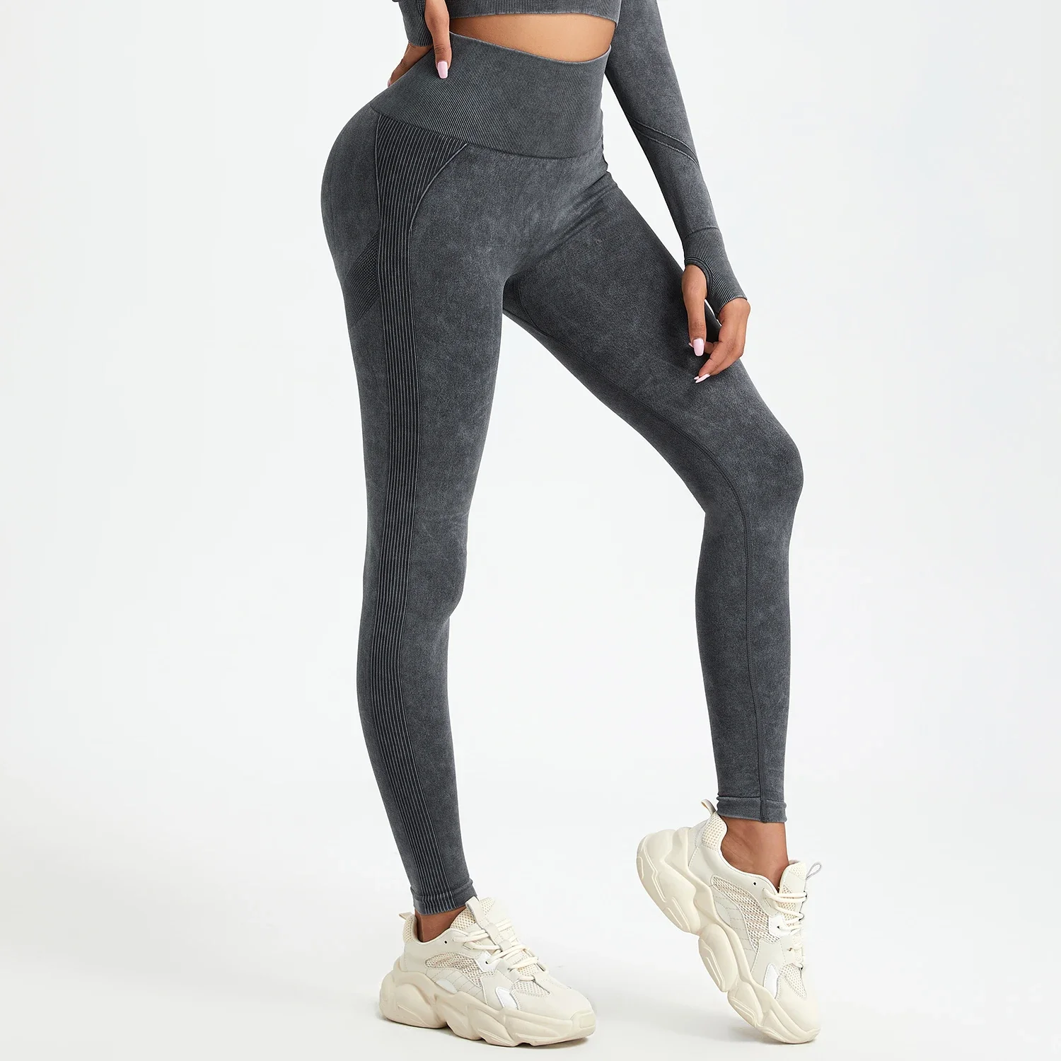 Wash Sexy Push Up Gym Leggings Women High Waist Seamless Skinny Sporty Leggings Women Casual Autumn