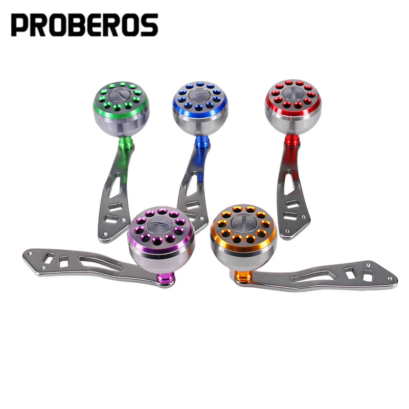 Manivela de Substituição para Carretilha de Pesca em Metal, Botão de Ajuste em Liga para Carretilha de Baitcasting, Manivela de Potência para Peças de Carretilha Daiwa Shimano, Ferramentas de Pesca