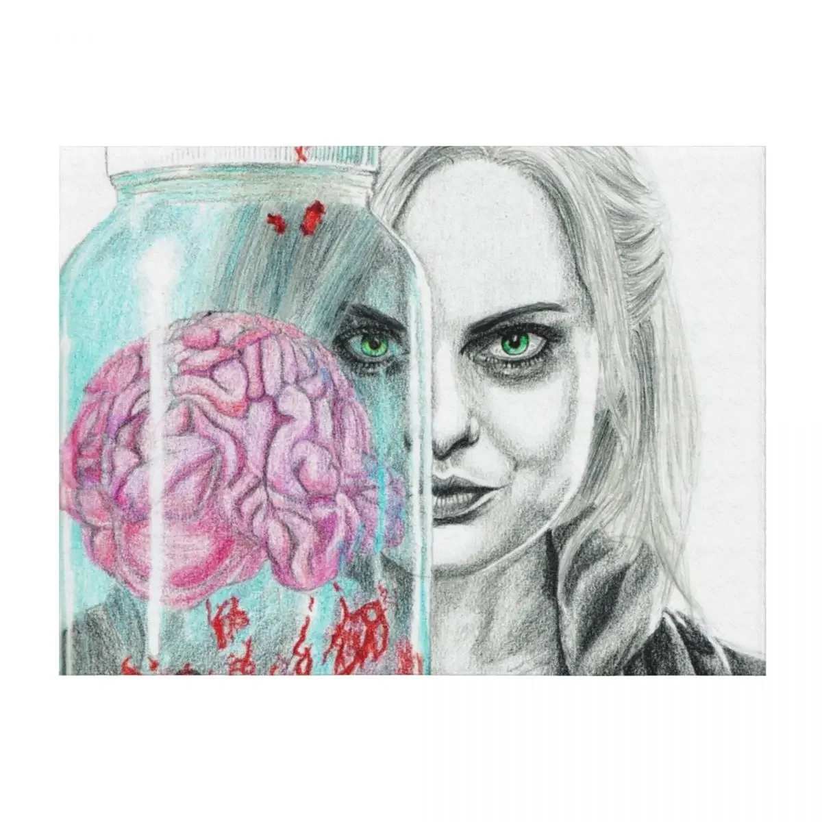 

I zombie Throw Blanket sofa bed manga Bed Fashionable Softest Blankets