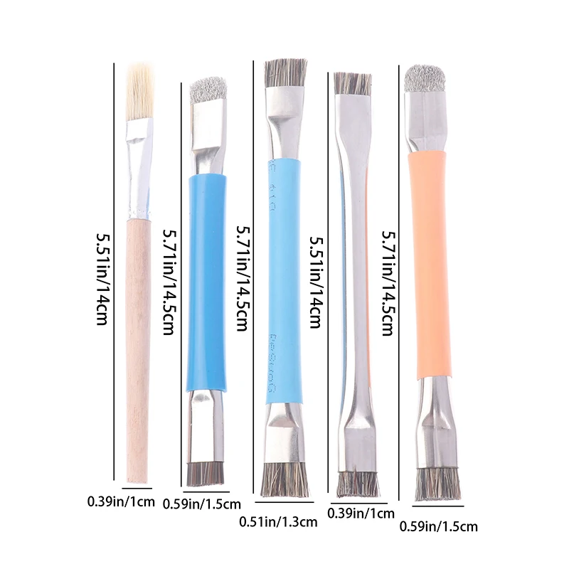 Double Headed Safe Clean Brush For Mobile Phones Motherboard Circuit Board PCB Welding Pad Stiff Brush Oil Flux Clean Tools