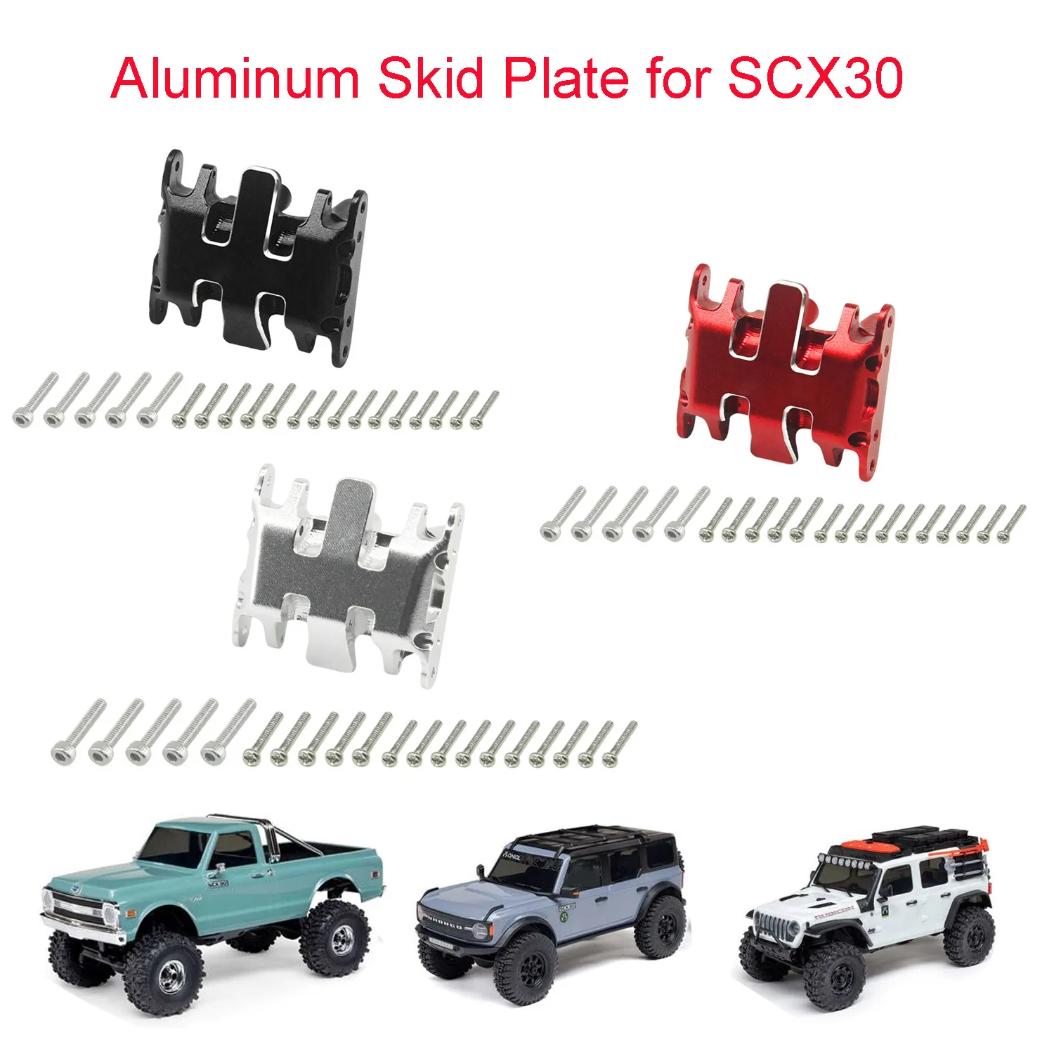 

aluminum alloy Bottom Plate of Gearbox for Axial 1/30 SCX30 RC Car Metal Upgrade OP Accessories Parts