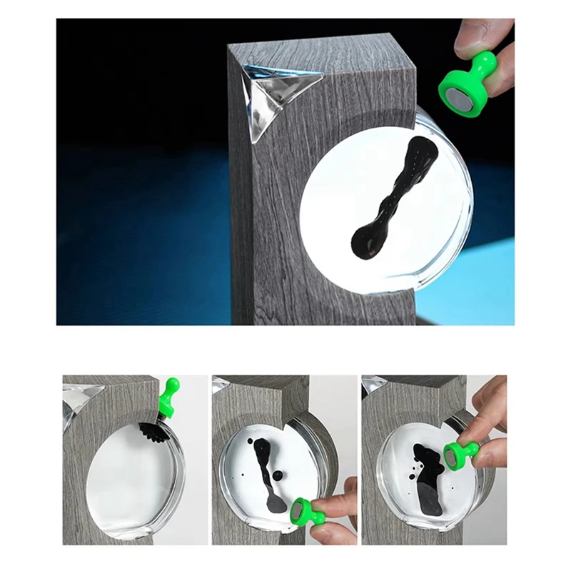 Ferrofluid الموسيقى إيقاع مصباح Ferrofluid المغناطيسي السائل لاقط المعدات البصرية الموسيقى لاقط سطح المكتب شريك الصوت