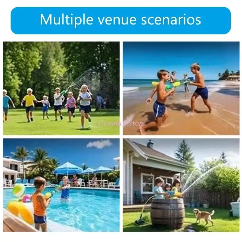 Y1UB لعبة مسدسات المياه للألعاب النارية ذات الضغط العالي للاحتفال بحفلات حمام السباحة