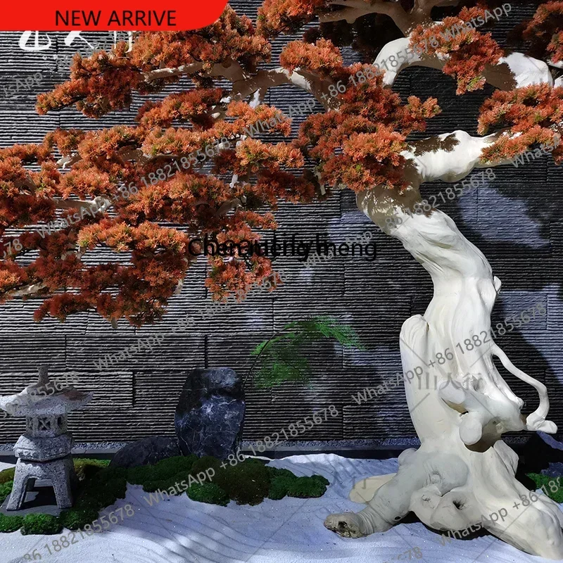 

Искусственная сосна z183: Декоративное дерево для ландшафтного дизайна в новом китайском стиле, имитация сосны для интерьера