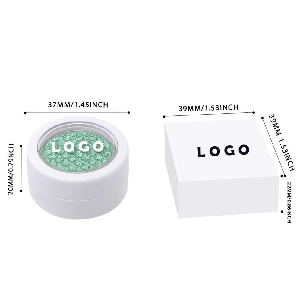 Ombretto camaleonte monocromatico Etichetta privata 20 colori Shimmer Impermeabile Logo personalizzato Trucco a lunga durata Cruelty Free