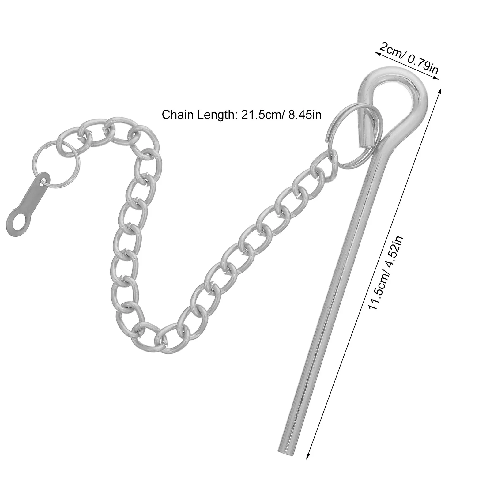 Patio umbrella pin chain for outdoor umbrella users to keep umbrella stable with metal construction