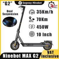 EU STOCK Oiginal Ninebot By Segway Max G2 Electric Scooter 1000W Motor 35KM/H Speed 70KM Range New version Motor KickScooter