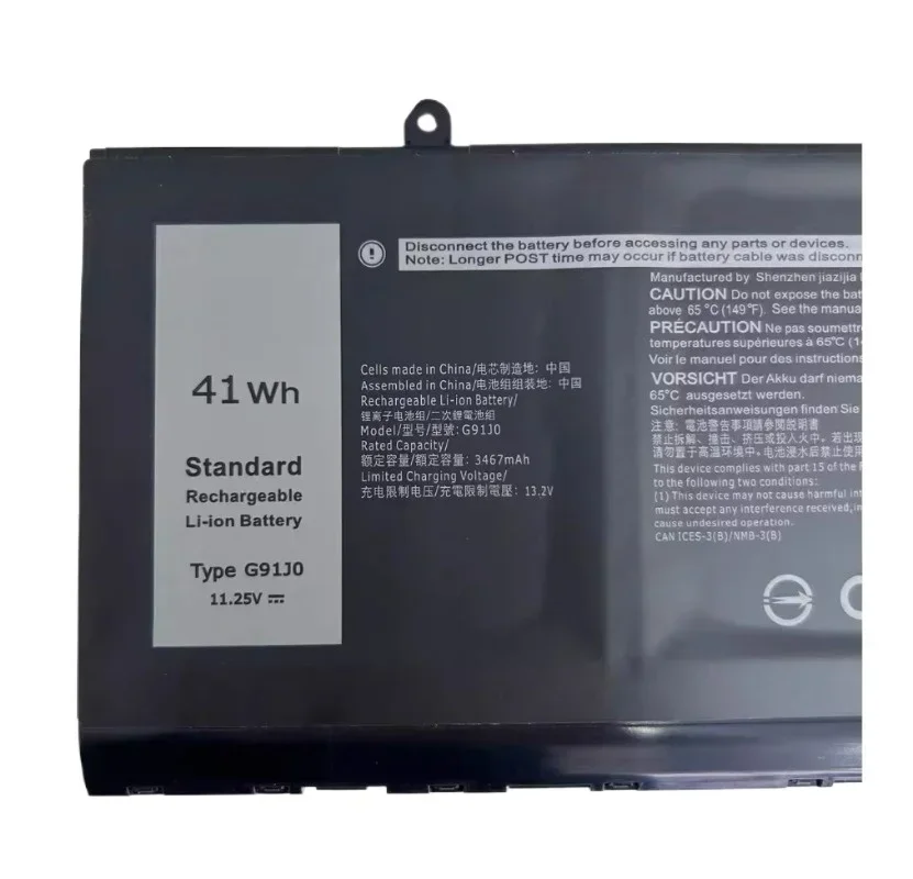 

New High Quality Replacement Laptop Battery G91J0 For D-ell I-nspiron15 5310 3511 5510 5410 5415 5518 3510 Laptop Battery
