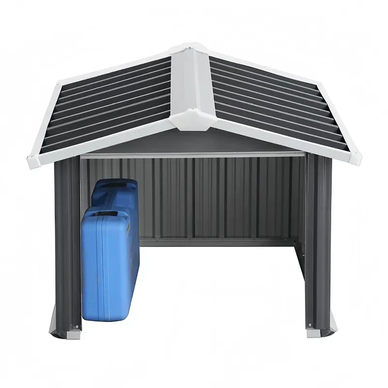 Portable Outdoor Storage Shed for Patio Garden Tool Organizer Pet House Small Courtyard Utility Room Temporary Assembly