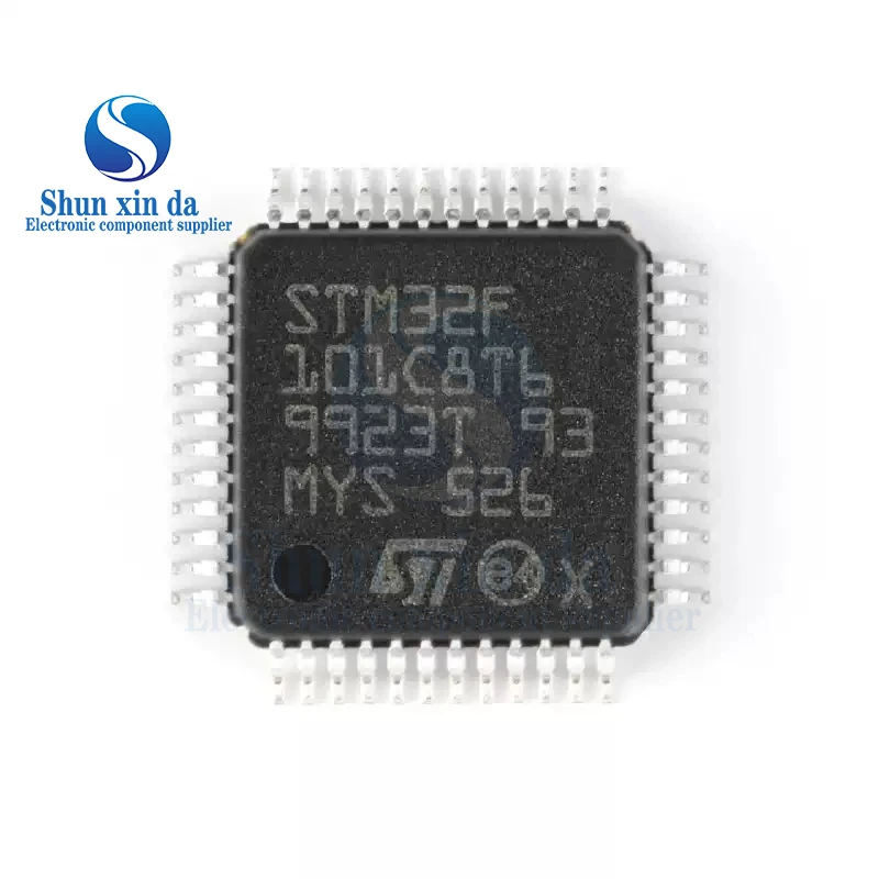 STM32F101C8T6 STM32F101CBT6 LQFP-48 ARM Cortex-M0 Mikrokontroler MCU Chip IC SMD STM32F101 STM32F 101C8T6 101CBT6