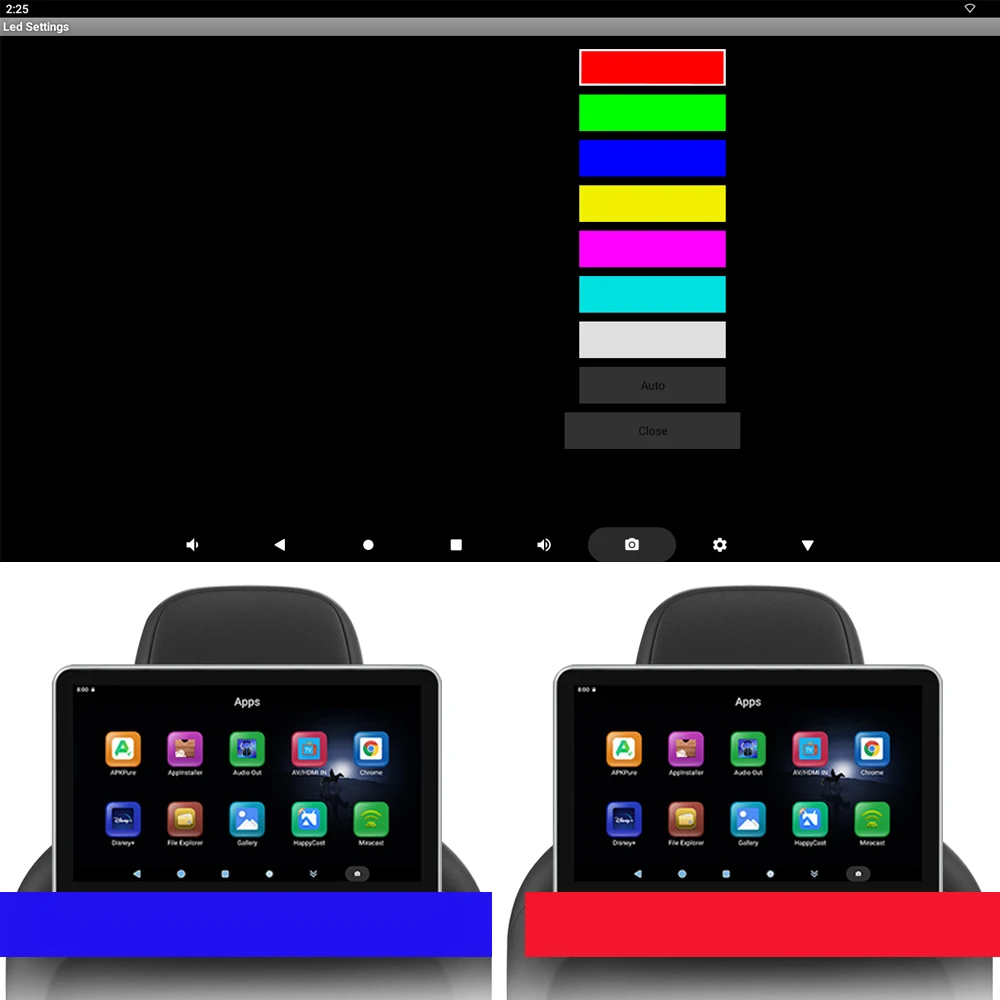 TEENRAM Support HDMI Input and Output 11.6 Inch 2+32G  Auto Touch Screen  Android 13 Car Monitor Headrest Support 4K Player - Image 5